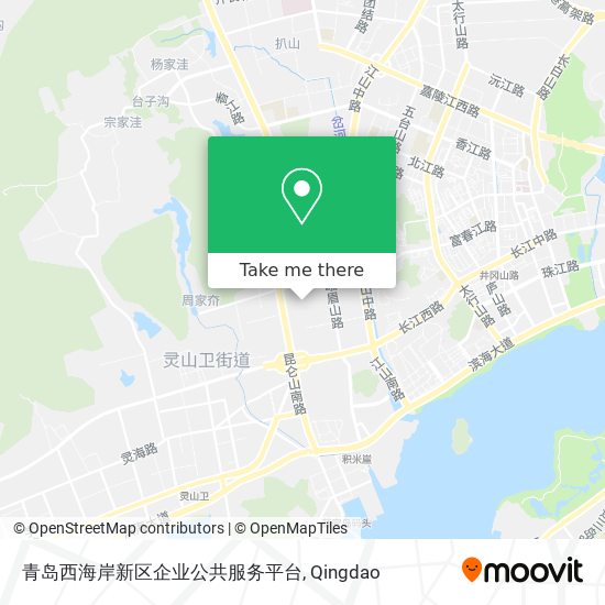 青岛西海岸新区企业公共服务平台 map