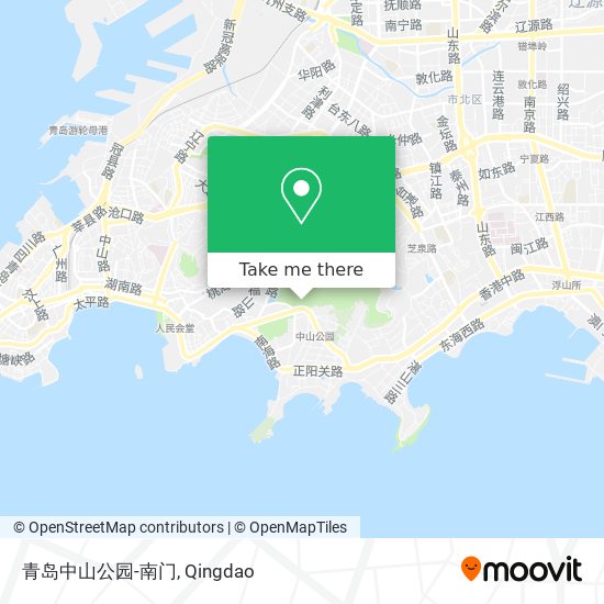 青岛中山公园-南门 map