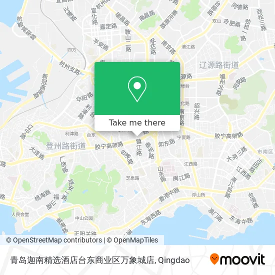 青岛迦南精选酒店台东商业区万象城店 map