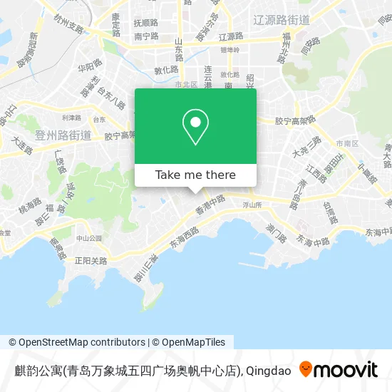 麒韵公寓(青岛万象城五四广场奥帆中心店) map