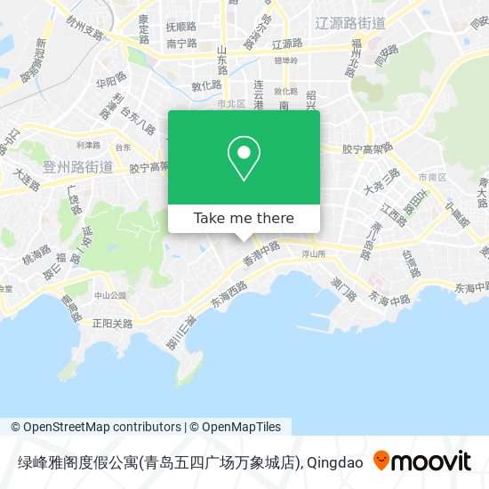 绿峰雅阁度假公寓(青岛五四广场万象城店) map