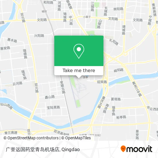 广誉远国药堂青岛机场店 map
