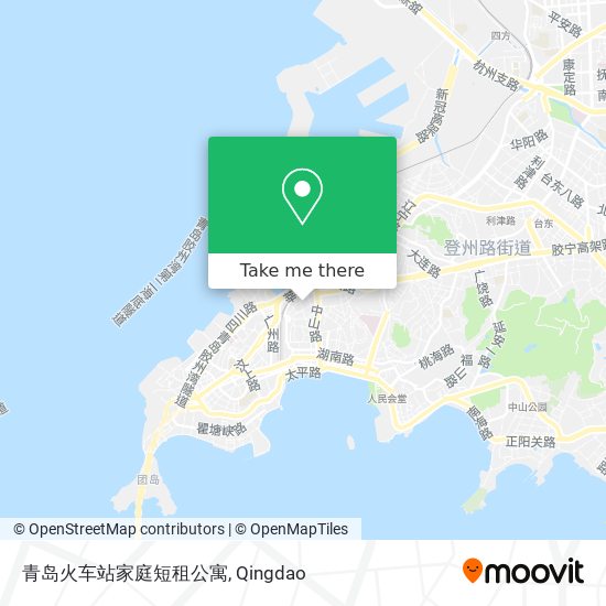 青岛火车站家庭短租公寓 map
