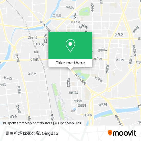 青岛机场优家公寓 map