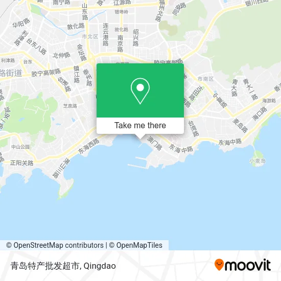 青岛特产批发超市 map