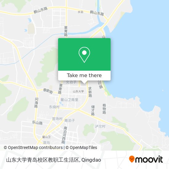 山东大学青岛校区教职工生活区 map