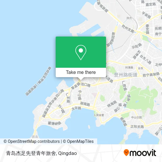 青岛杰足先登青年旅舍 map