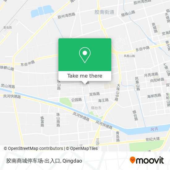 胶南商城停车场-出入口 map