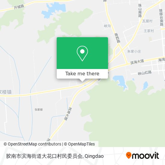 胶南市滨海街道大花口村民委员会 map