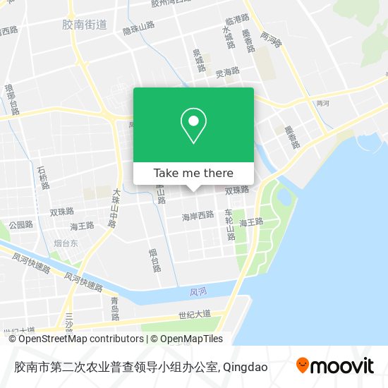 胶南市第二次农业普查领导小组办公室 map