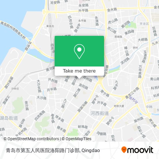 青岛市第五人民医院洛阳路门诊部 map