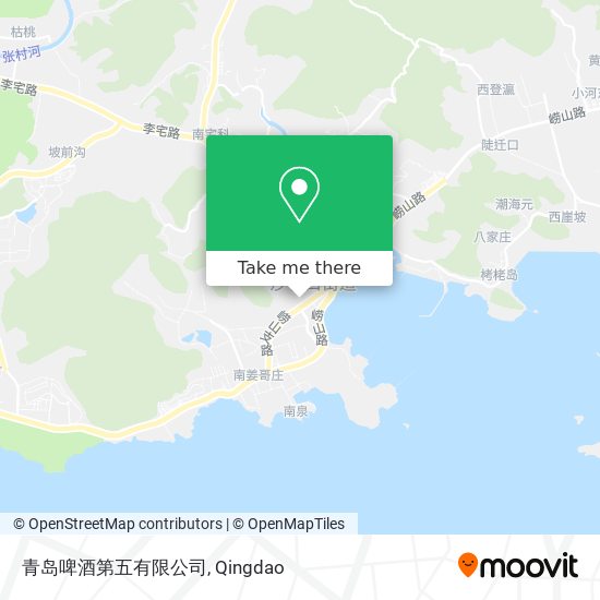 青岛啤酒第五有限公司 map