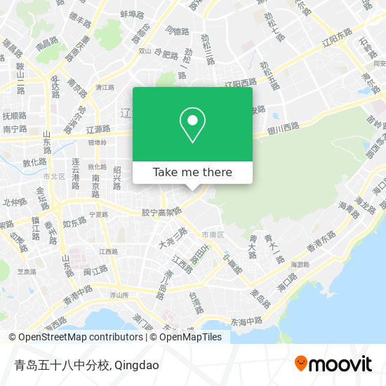 青岛五十八中分校 map