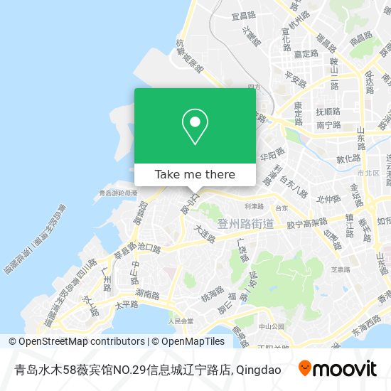 青岛水木58薇宾馆NO.29信息城辽宁路店 map