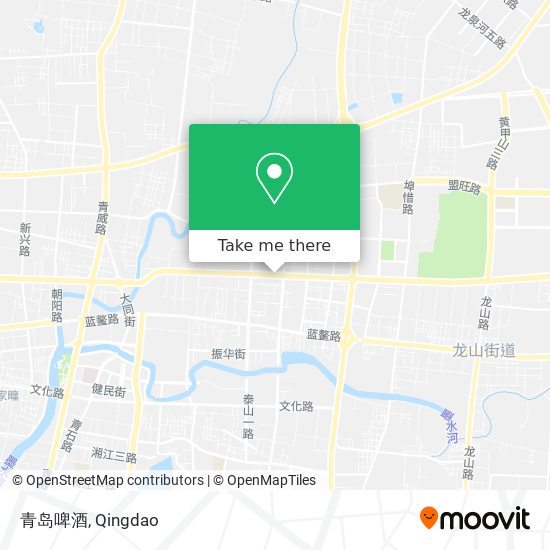 青岛啤酒 map