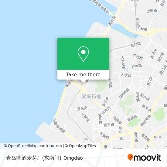 青岛啤酒麦芽厂(东南门) map