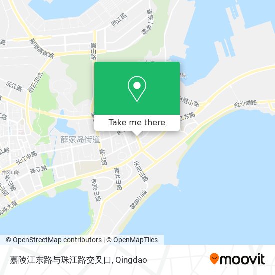 嘉陵江东路与珠江路交叉口 map