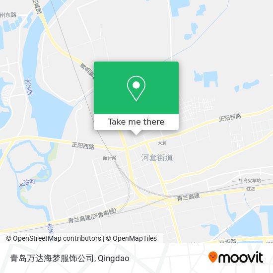 青岛万达海梦服饰公司 map
