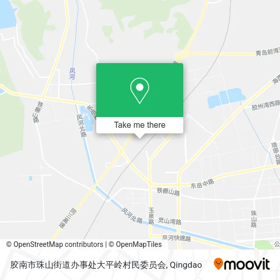胶南市珠山街道办事处大平岭村民委员会 map