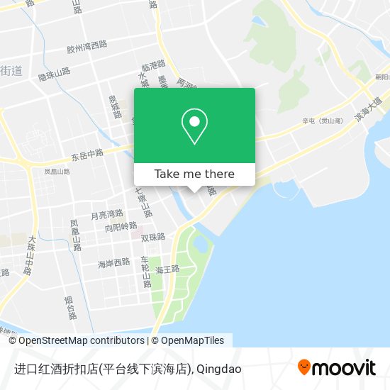进口红酒折扣店(平台线下滨海店) map