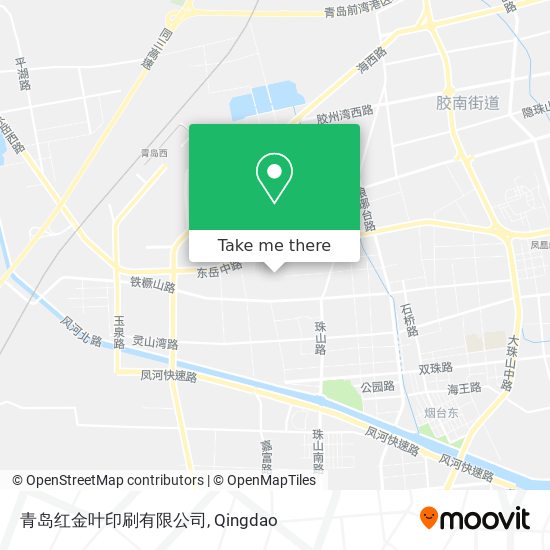 青岛红金叶印刷有限公司 map