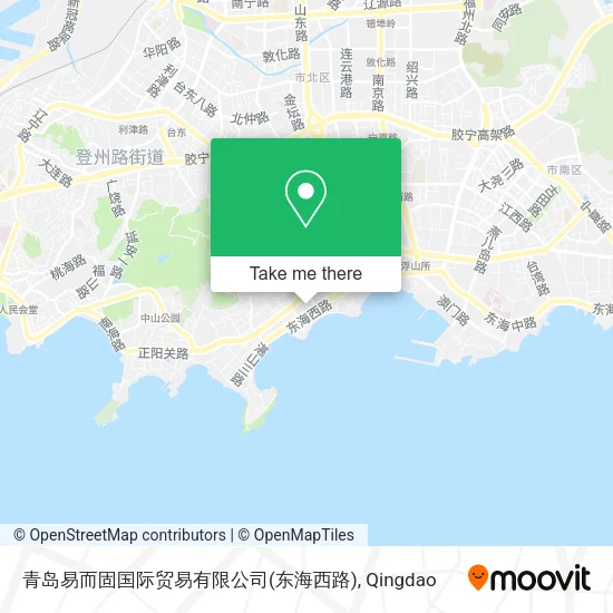 青岛易而固国际贸易有限公司(东海西路) map
