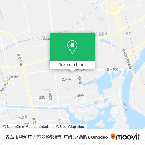 青岛市锅炉压力容器检验所驻厂组(金鼎路) map