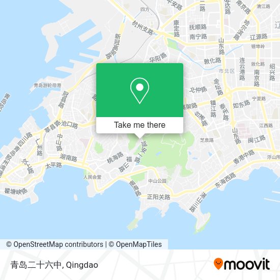 青岛二十六中 map