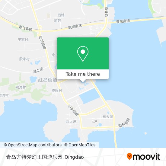 青岛方特梦幻王国游乐园 map