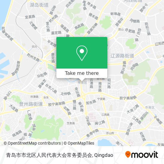 青岛市市北区人民代表大会常务委员会 map
