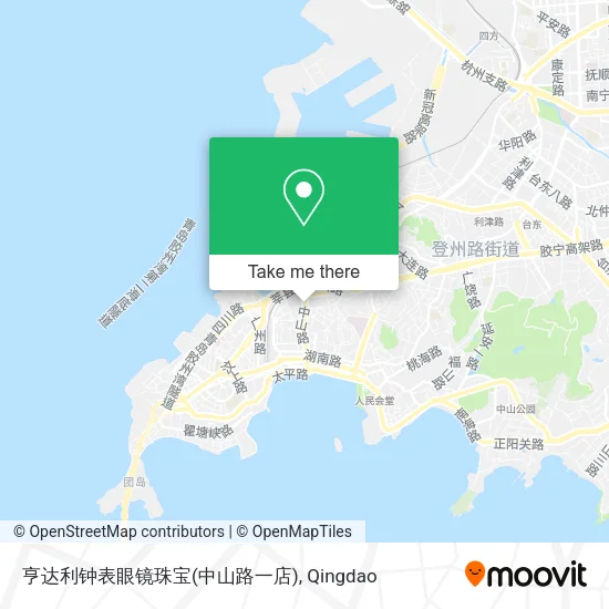 亨达利钟表眼镜珠宝(中山路一店) map