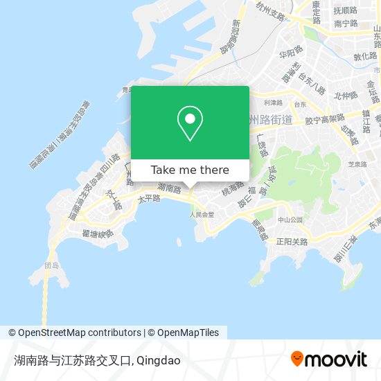 湖南路与江苏路交叉口 map