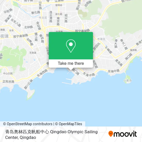 青岛奥林匹克帆船中心 Qingdao Olympic Sailing Center map