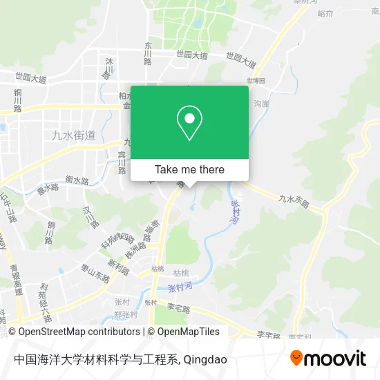 中国海洋大学材料科学与工程系 map
