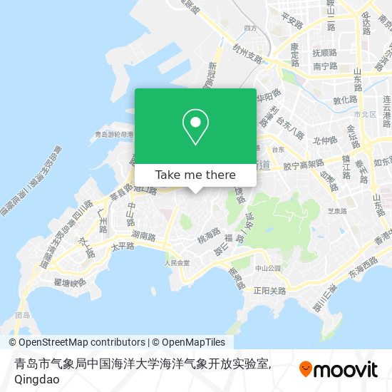 青岛市气象局中国海洋大学海洋气象开放实验室 map