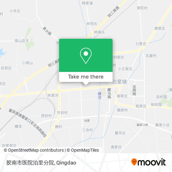 胶南市医院泊里分院 map