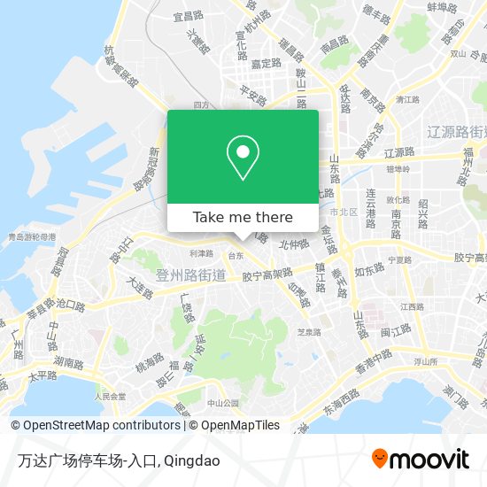 万达广场停车场-入口 map