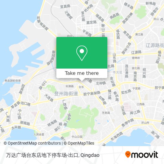 万达广场台东店地下停车场-出口 map