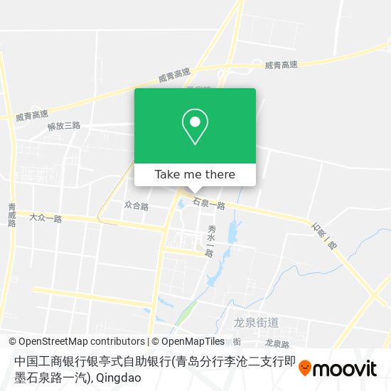 中国工商银行银亭式自助银行(青岛分行李沧二支行即墨石泉路一汽) map