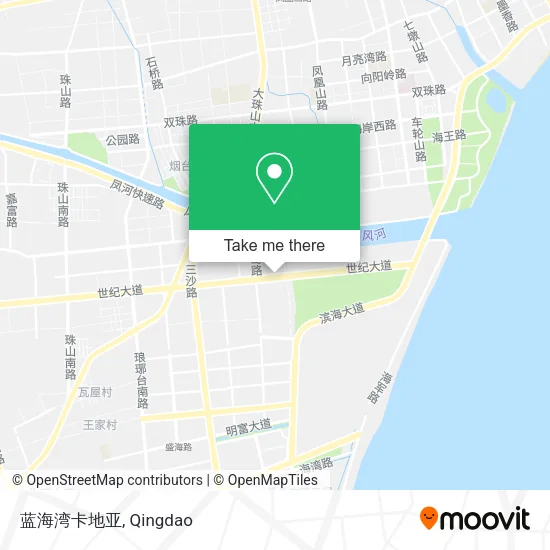 蓝海湾卡地亚 map