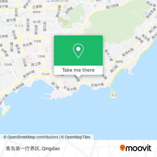 青岛第一疗养区 map