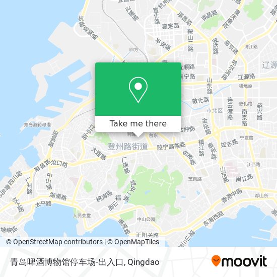 青岛啤酒博物馆停车场-出入口 map