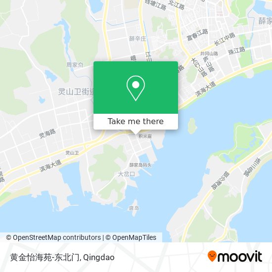 黄金怡海苑-东北门 map