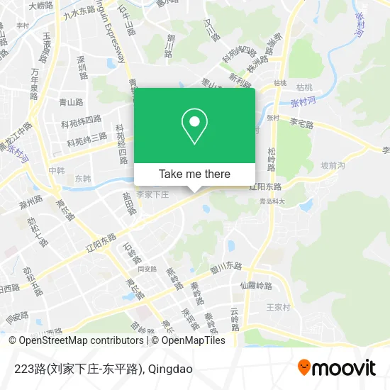 223路(刘家下庄-东平路) map
