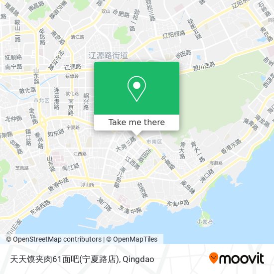 天天馍夹肉61面吧(宁夏路店) map