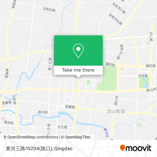 黄河三路/G204(路口) map