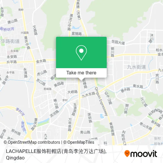 LACHAPELLE服饰鞋帽店(青岛李沧万达广场) map