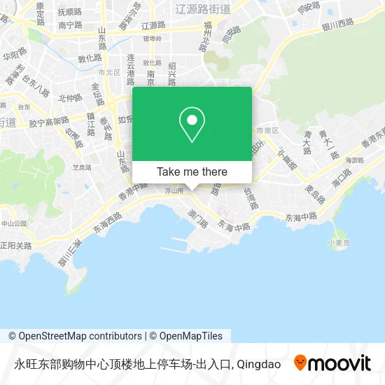 永旺东部购物中心顶楼地上停车场-出入口 map
