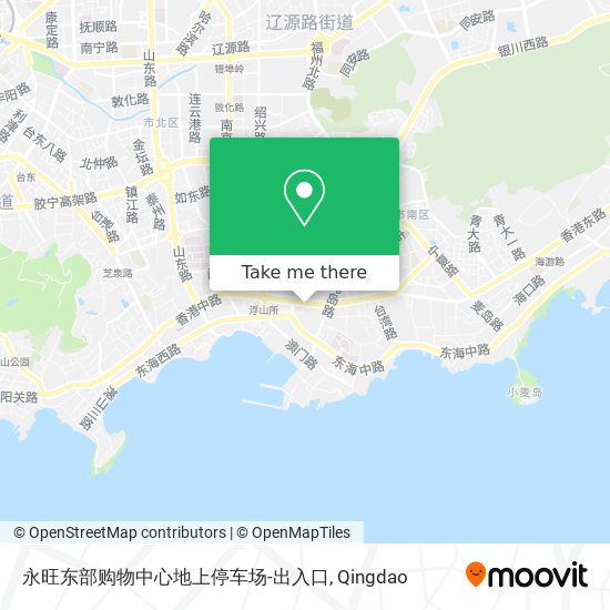 永旺东部购物中心地上停车场-出入口 map