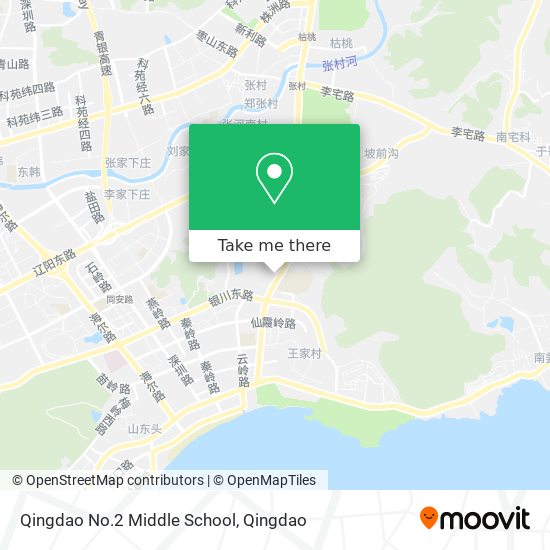 Qingdao No.2 Middle School map